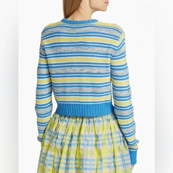 ROSIE ASSOULIN Striped Knit Cotton Jumper - size Large - Pristine Condition - Picture 4 of 16